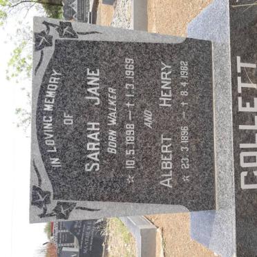 COLLETT Albert Henry 1896-1982 &amp; Sarah Jane WALKER 1898-1969