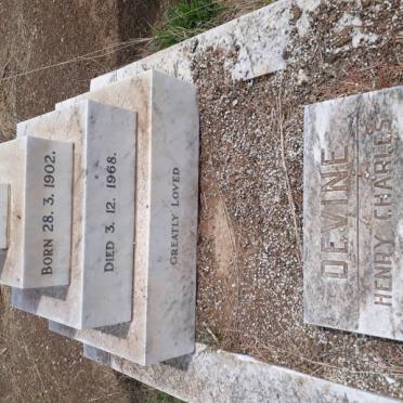 DEVINE Henry Charles 1892-1983 &amp; Christina Johanna 1902-1968
