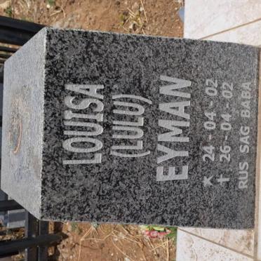 EYMAN Louisa 2002-2002