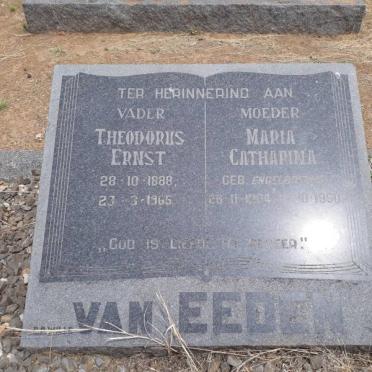 EEDEN Theodorus Ernst, van 1888-1965 &amp; Maria Catharina ENGELBRECHT 1??4-1960