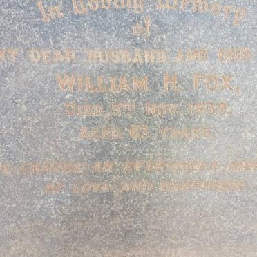 FOX William H. -1939