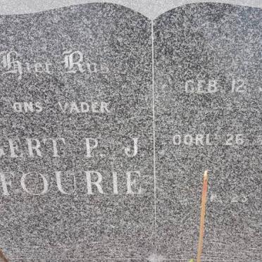 FOURIE Gert P.J. 1876-1970