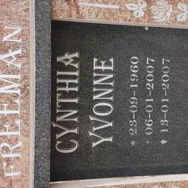 FREEMAN Cynthia Yvonne 1960-2007