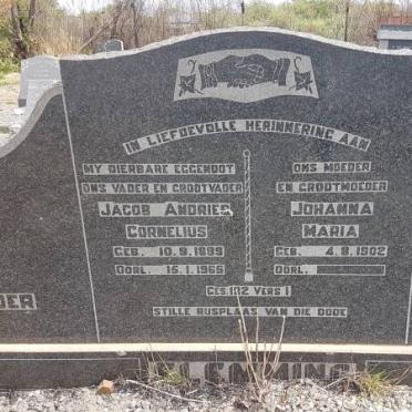 FLEMMING Jacob Andries Cornelius 1899-1965 &amp; Johanna Maria 1902-
