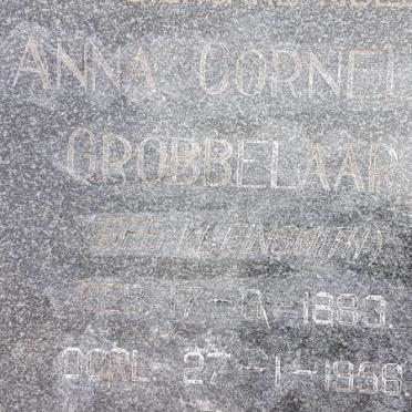 GROBBELAAR Anna Cornelia nee KLEINSMITH 1883-1956