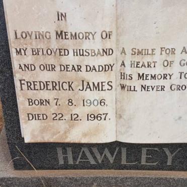 HAWLEY Frederick James 1906-1967