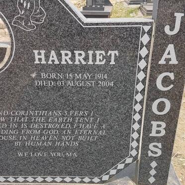 JACOBS Harriet 1914-2004