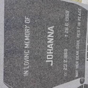 JEFTHA Johanna 1868-1968