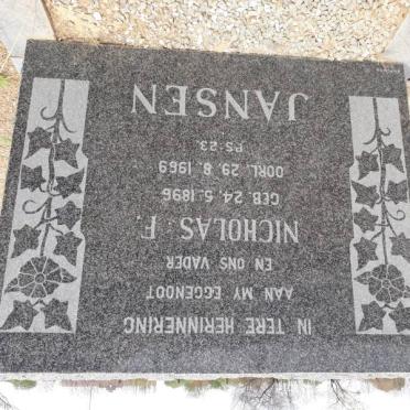 JANSEN Nicolas F. 1896-1969