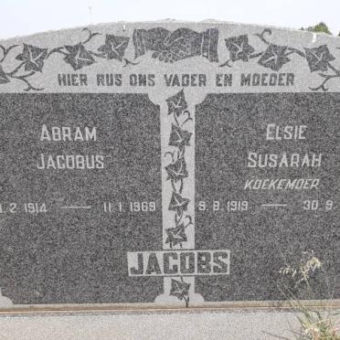 JACOBS Abram Jacobus 1914-1969 &amp; Elsie Susarah KOEKEMOER 1919-1961
