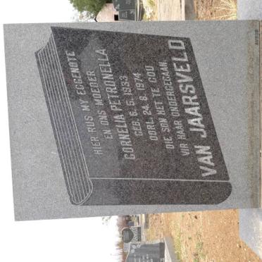 JAARSVELD Cornelia Petronella, van 1933-1974