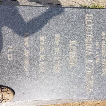 KEYSER Gertruida  Etrecia 1923-1975