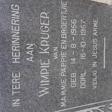 KRUGER Wimpie 1956-1957
