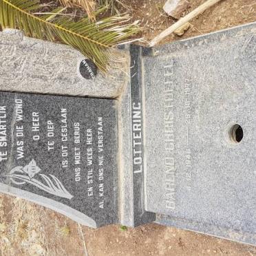 LOTTERING Martha Elizabeth nee KENNER 1909-1987 :: LOTTERING Barend Christoffel 1946-1977