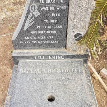 LOTTERING Martha Elizabeth nee KENNER 1909-1987 :: LOTTERING Barend Christoffel 1946-1977
