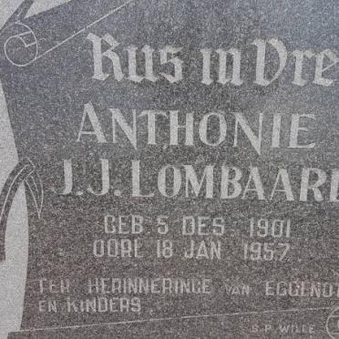 LOMBAARD Anthonie J.J. 1901-1957