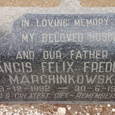 MARCHINKOWSKI Francis Felix Frederick 1892-1959