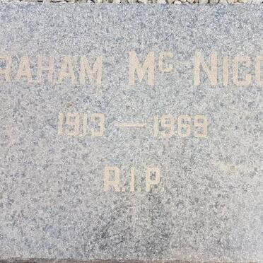 McNICOL Graham 1913-1969