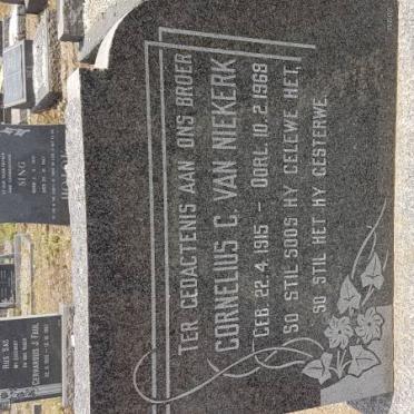 NIEKERK Cornelius C., van 1915-1968