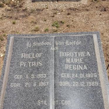 NEL Roelof Petrus 1903-1967 &amp; Dorothea Marie Regina 1906-1989