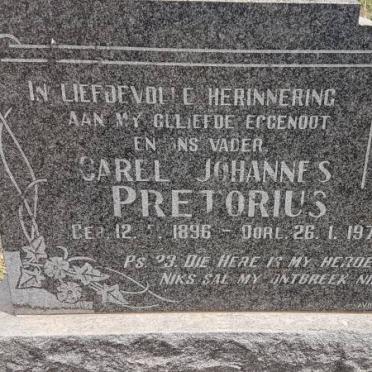 PRETORIUS Carel Johannes 1896-1971