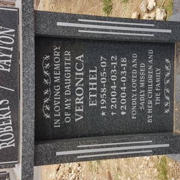 PAYTON Veronica Ethel, ROBERTS 1958-2004