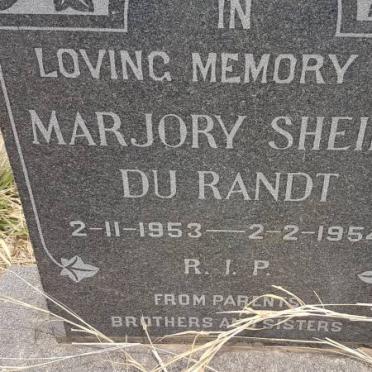 RANDT Marjory Sheila, du 1953-1954