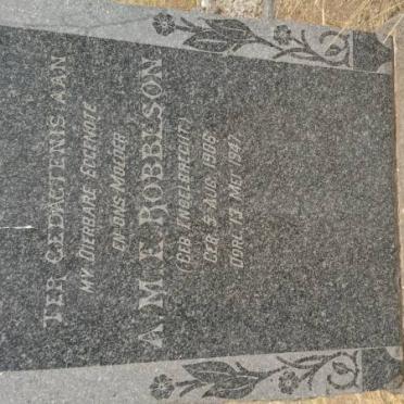 ROBINSON A.M.E. nee ENGELBRECHT 1906-1947