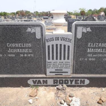 ROOYEN Cornelius Johannes, van 1889-1972 &amp; Elizabeth Magdalena VAN COLLER 1890-1961