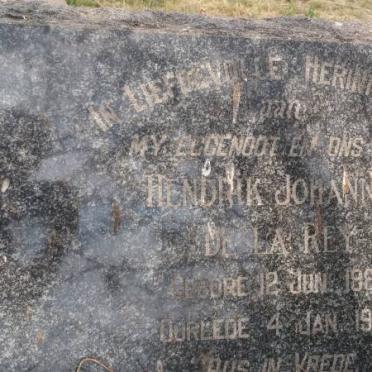 REY Hendrik Johannes, de la 18?2-1947