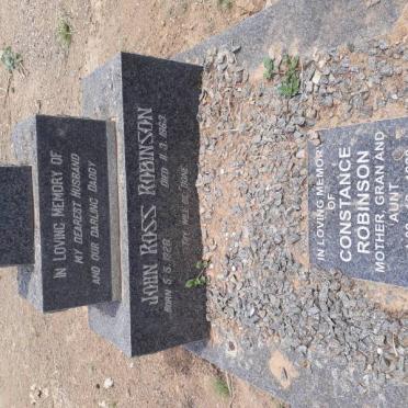 ROBINSON John Ross 1928-1963 &amp; Constance 1930-2012