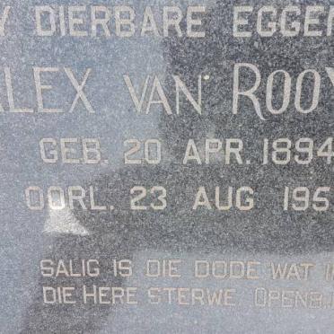 ROOYEN Alex, van 1894-1957