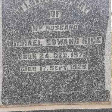 RICE Michael Edward 1879-1925 &amp; Emily Myra 1890-1941