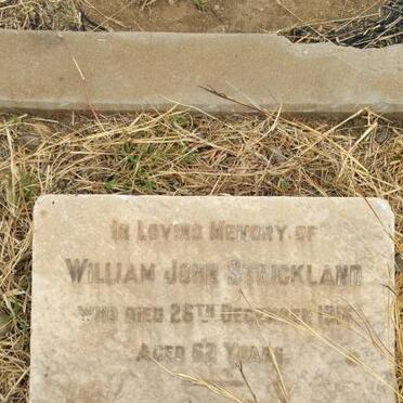 STRICKLAND William John -191?
