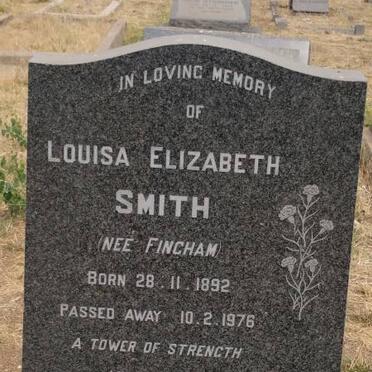 SMITH Louisa Elizabeth nee FINCHAM 1892-1976