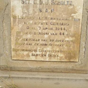 SCHOLTZ G.D.J. -1944