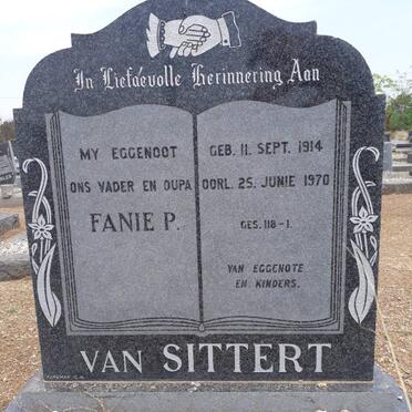 SITTERT Fanie P., van 1914-1970