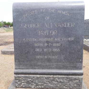 TAYLOR George Alexander 1892-1955