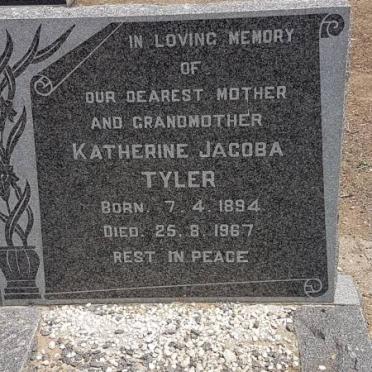 TYLER Katherine Jacoba 1894-1967