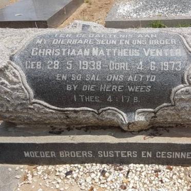 VENTER Christiaan Mattheus 1938-1973