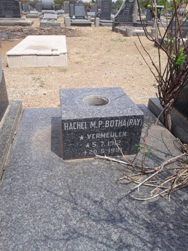 BOTHA Rachel M.P. nee VERMEULEN 1912-1981