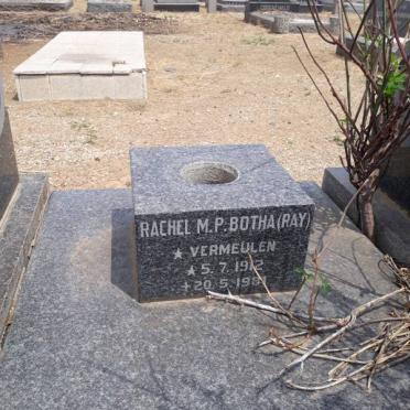 VERMEULEN Sarel Jacobus 1876-1958 &amp; Catherina Dorothea NEL 1877-1956 :: BOTHA Rachel M.P. nee VERMEULEN 1912-1981