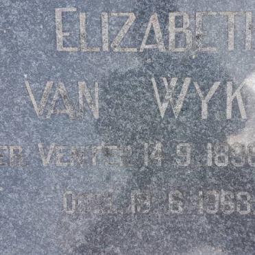 WYK Janetta Maria Elizabeth, van nee VENTER 1896-1963