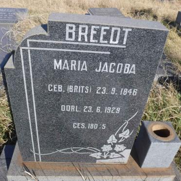 BREEDT Maria Jacoba nee BRITS 1846-1929