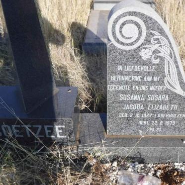 COETZEE Willem Helm Johannes 1923-1987 &amp; Susanna Susara Jacoba Elizabeth OBERHOLZER 1927-1979