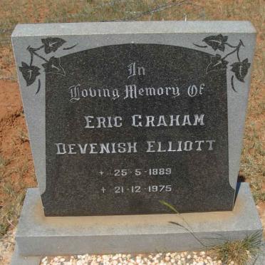 ELLIOTT Eric Graham Devenish 1889-1975