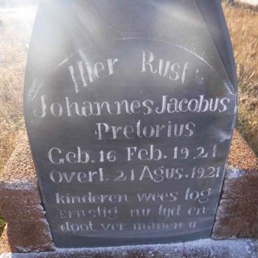 PRETORIUS Johannes Jacobus 1921-1921