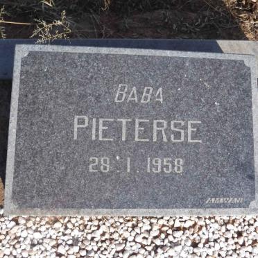PIETERSE Baba -1958