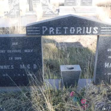 PRETORIUS Johannes M.C.D. 1919-1992 &amp; Magdalena M. 1914-1983