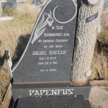 PAPENFUS Julius Caesar 1878-1961